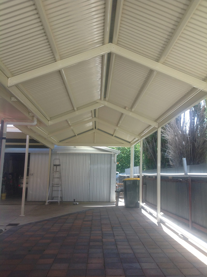 Multispan Gable Verandah with Corrugated Roofing - All 